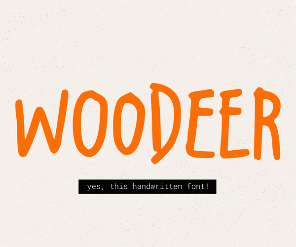 Woodeer Handwriting Free Font