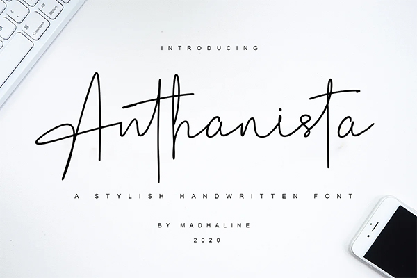 Anthanista A Stylish Free Font