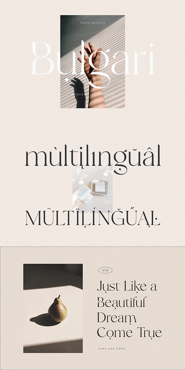 Bulgari - Modern Font