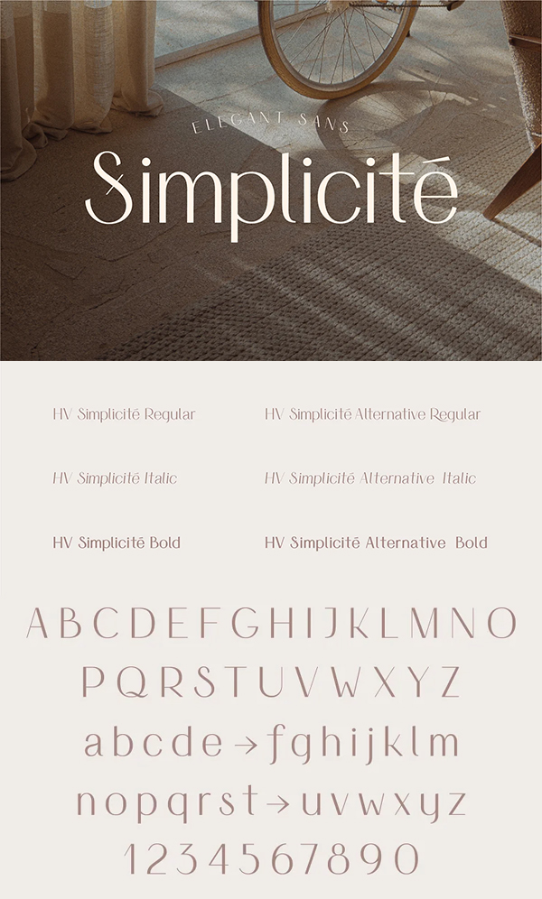 Simplicite - Elegant Sans Serif Font