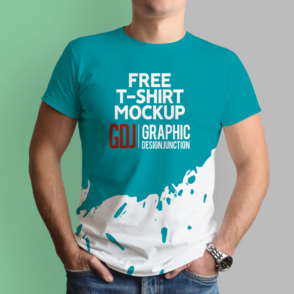 Free Men T-Shirt Mockup