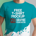 Post thumbnail of Free Men T-Shirt Mockup