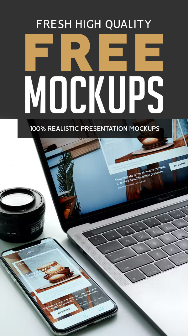 Free Mockups: 30 New Photoshop Mockup Templates