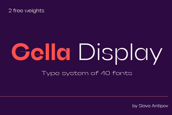 Gella Display Free Font
