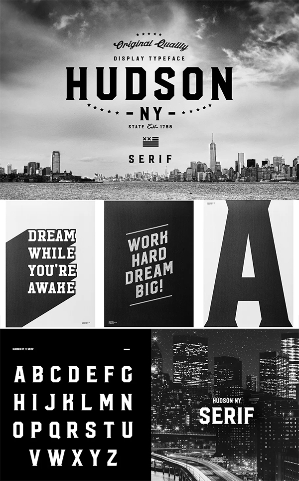 Hudson Serif Font