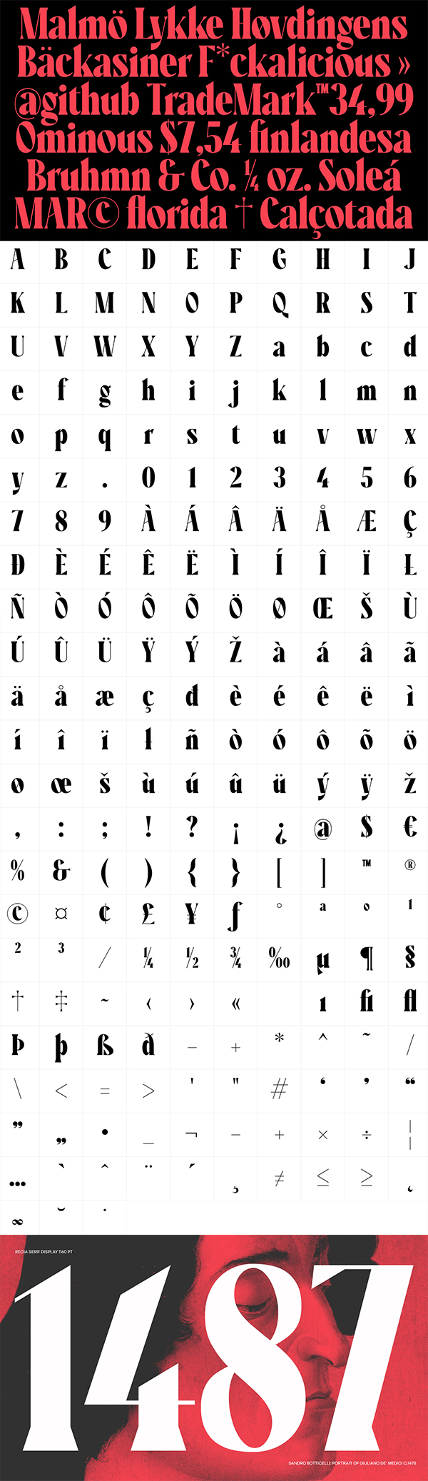 Recia Serif Display Font