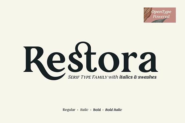 Restora Serif Free Font
