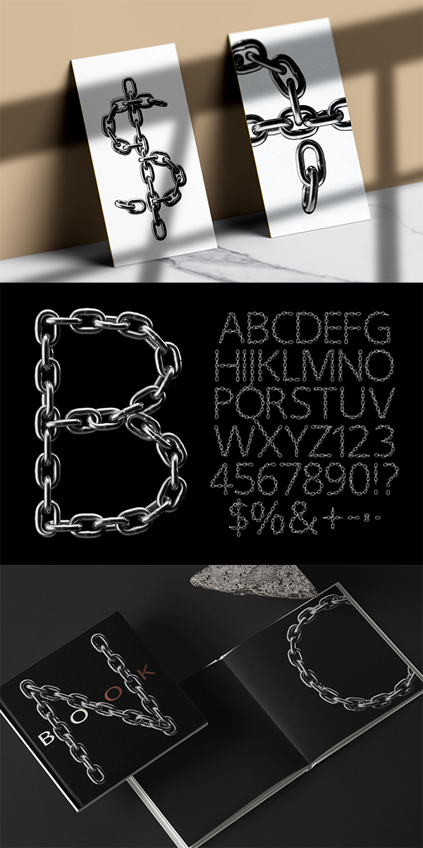 Silver Chain Font