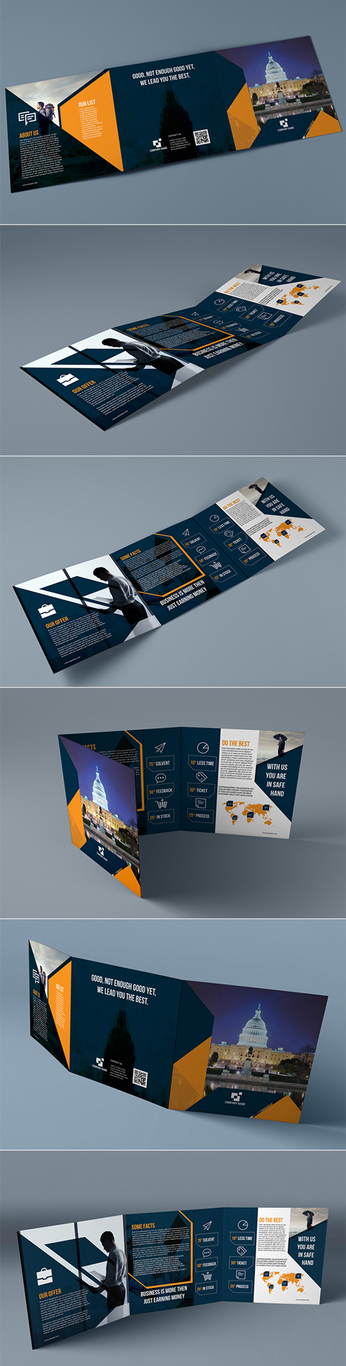 Ultimate Square Trifold Brochure Design