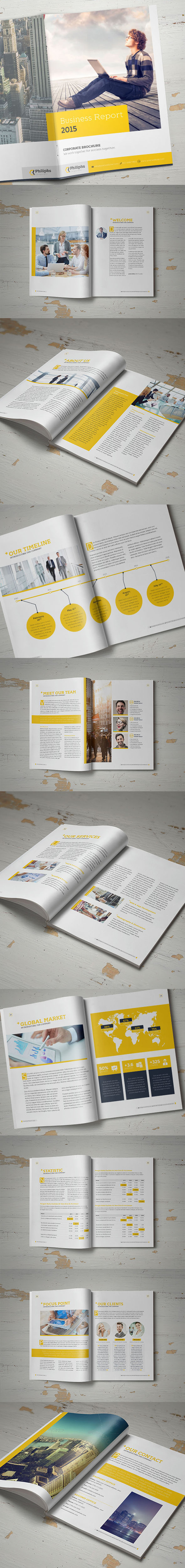 Business Annual Report Brochure Template
