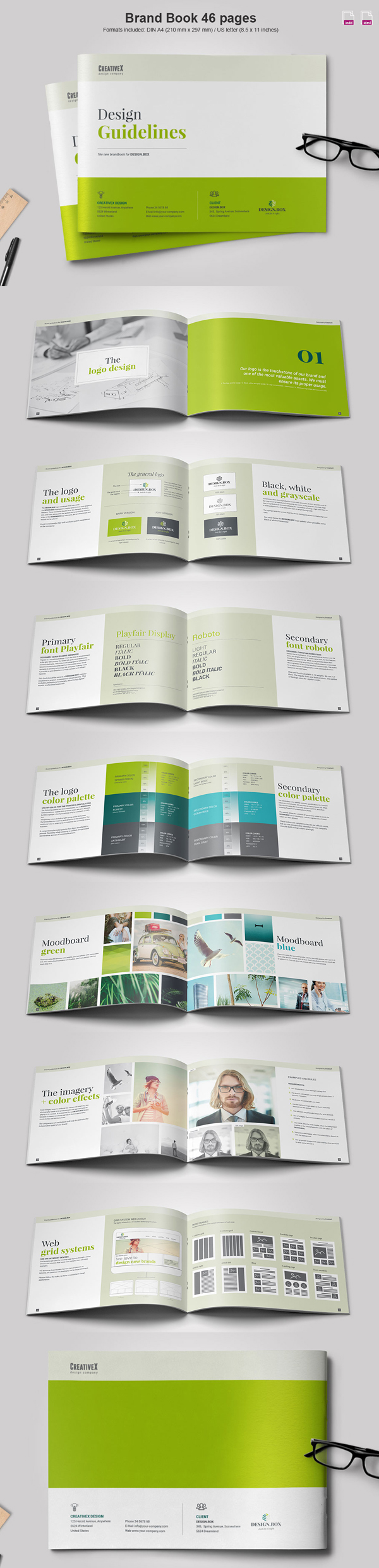 Landscape Brand Book Brochure Template
