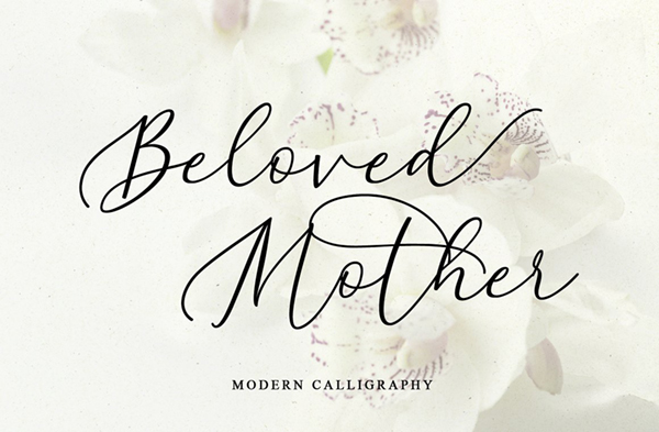 Beloved Mother Script Free Font Free Font