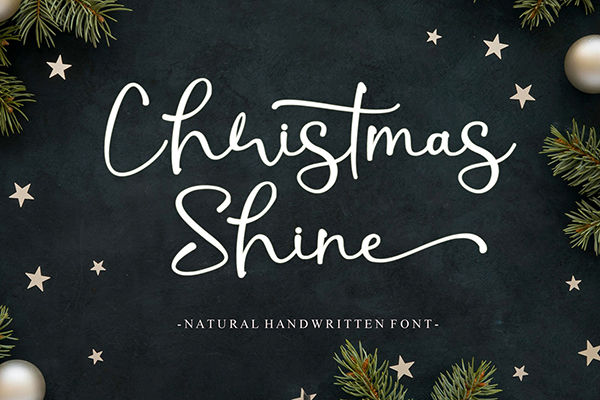 Christmas Shine Script Free Font Free Font