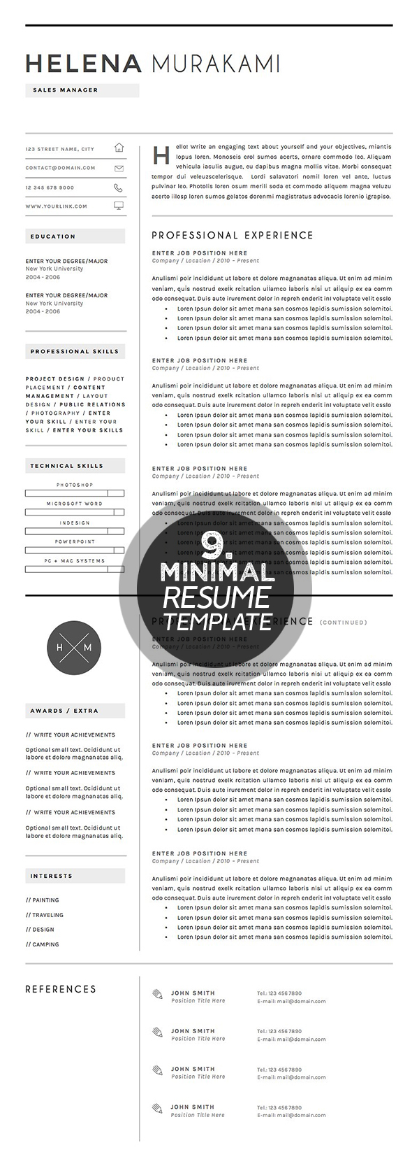 Resume Template 4 pages | Simplifier