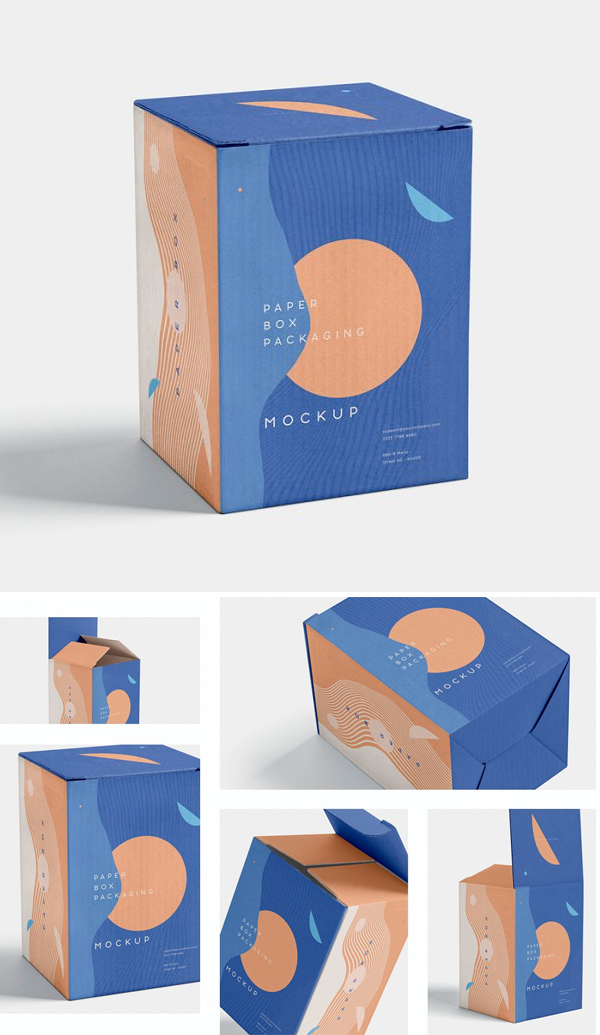 Creative Paper Box Packaging Mockups