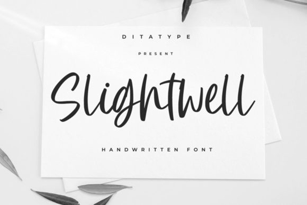 Slightwell Script Free Font Free Font