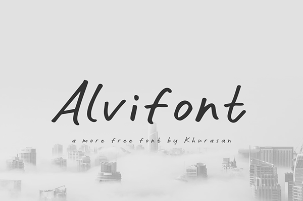 Alvifont Handwritten Free Font