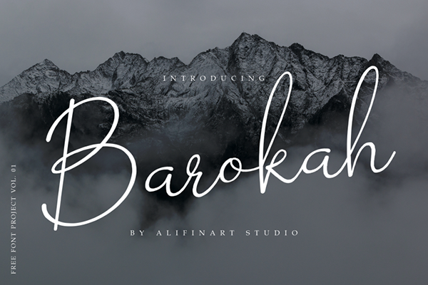 Barokah Signature Script Free Font