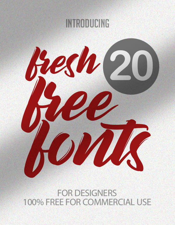 20 Super Fresh Free Fonts For Graphic Designers