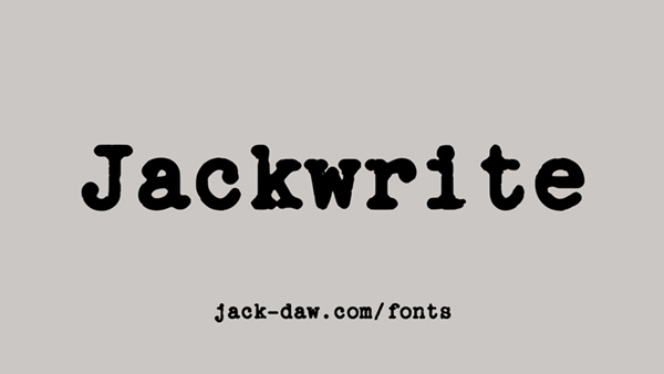 Jackwrite Typewriter Free Font