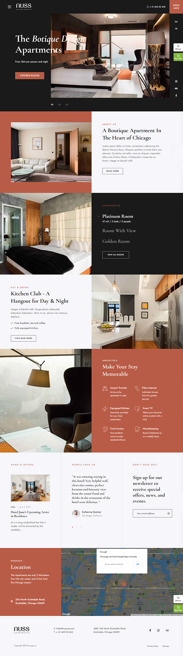 Nuss – Hotel Booking WordPress