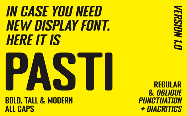 Pasti Display Free Font