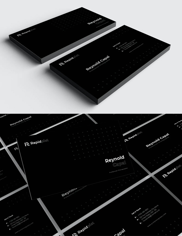 Black Photography Business Card