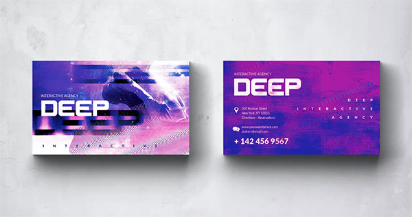 Deep Photography Business Card Design