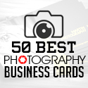 Post Thumbnail of 50 Best Photography Business Cards For Photographers