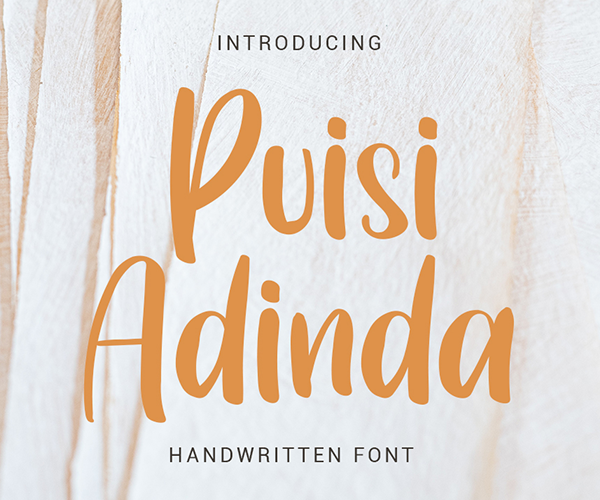 Puisi Adinda Free Font