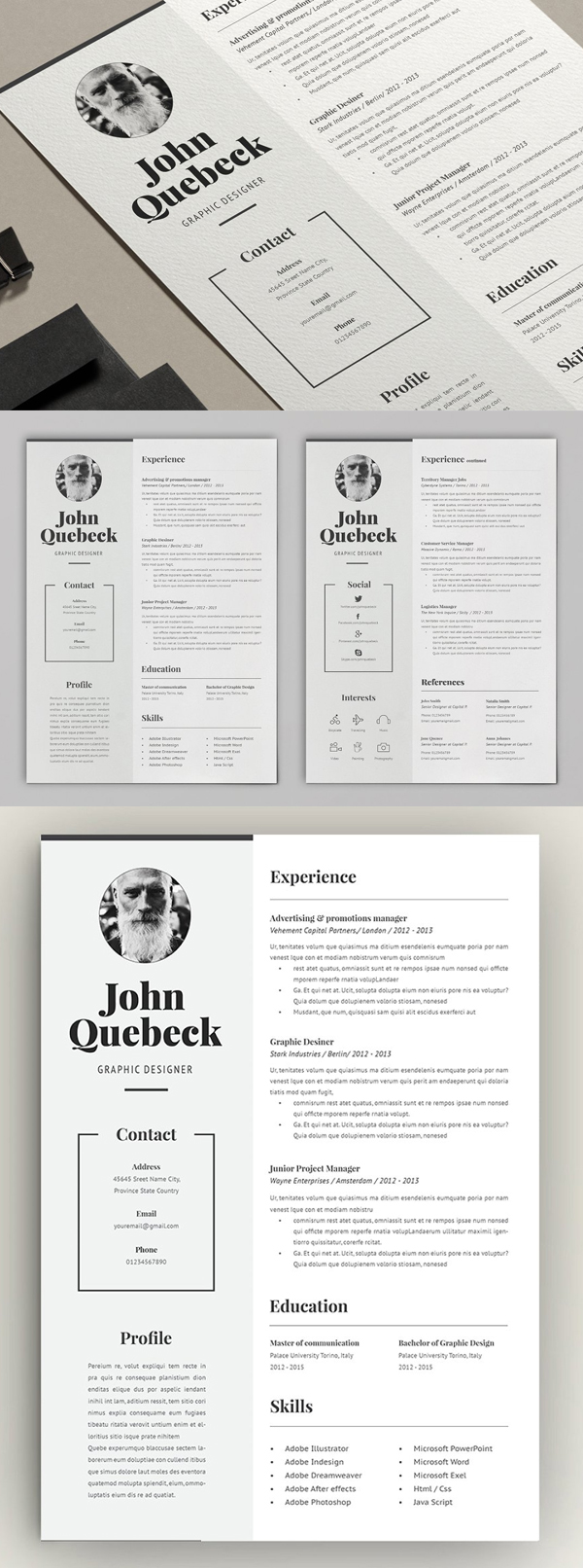Resume John 2 Pages Resume