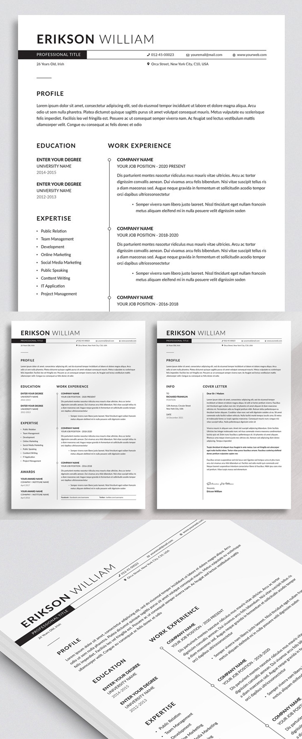 Perfect Creative Resume Template / CV