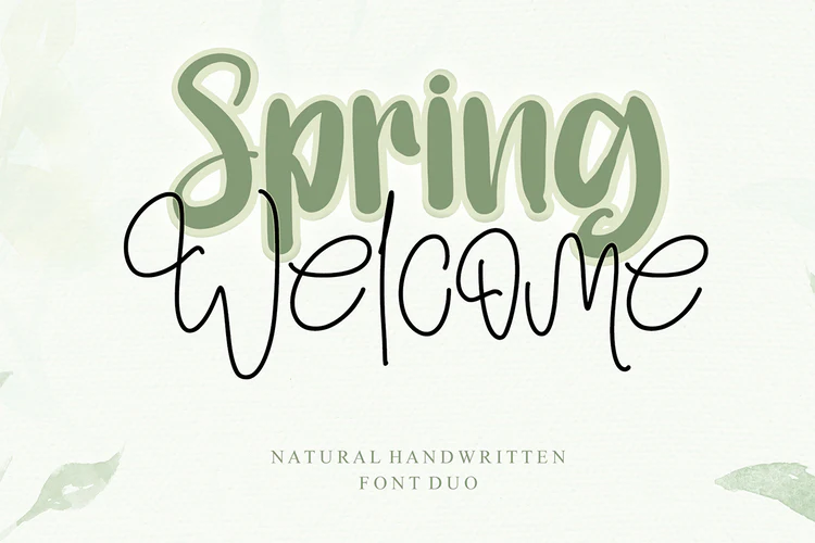 Spring Welcome Free Font