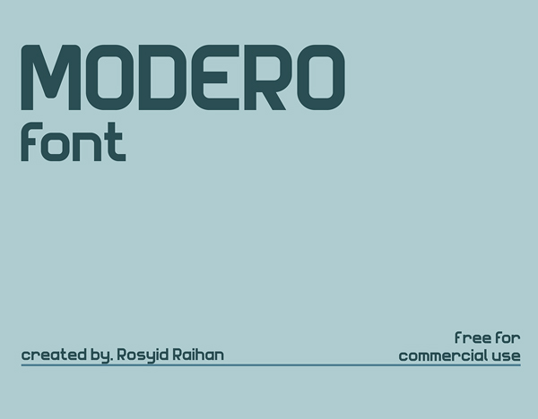 Modero Free Font