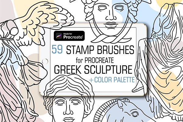 Antique Stamp Brushes for Procreate