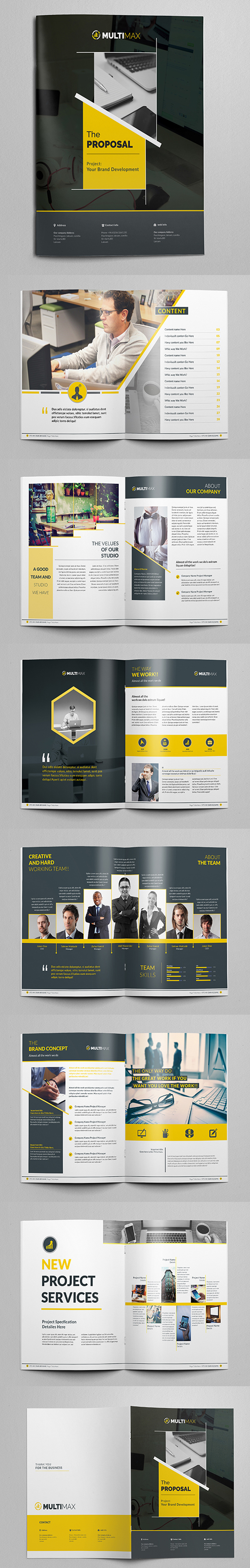 Modern Business Proposal Brochure / Category Design