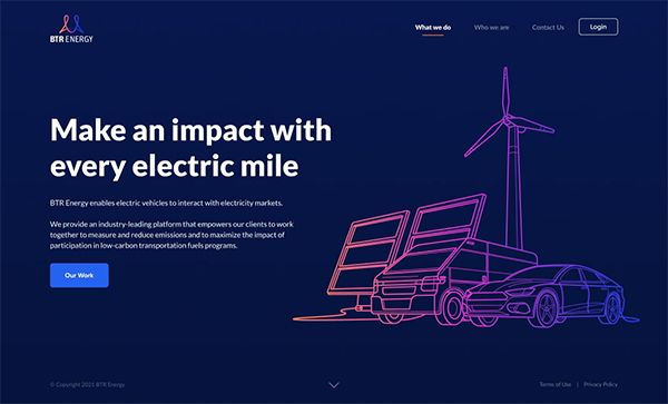 BTR Energy - Website Design For Inspiration
