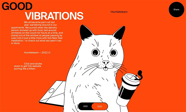 A Digital Cat Meditation - Website Design For Inspiration