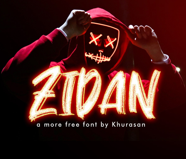 Zidan Brush Free Font