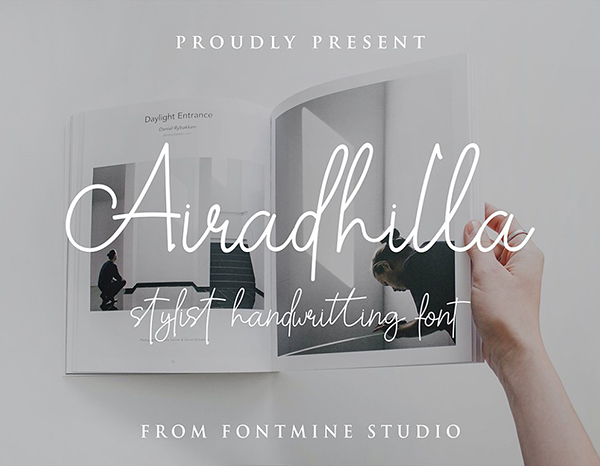 Airadhilla Stylish Handwritten Font