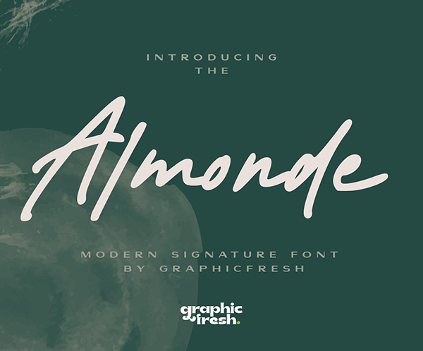 Almonde Modern Signature Font