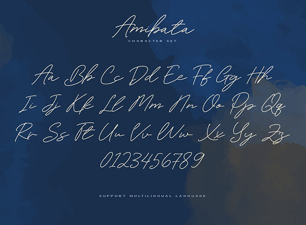 Amibata Elegant Signature Font
