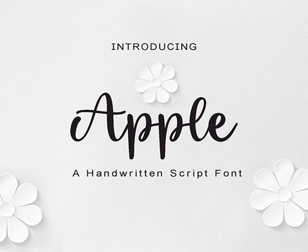 Apple Handwritten Script Font