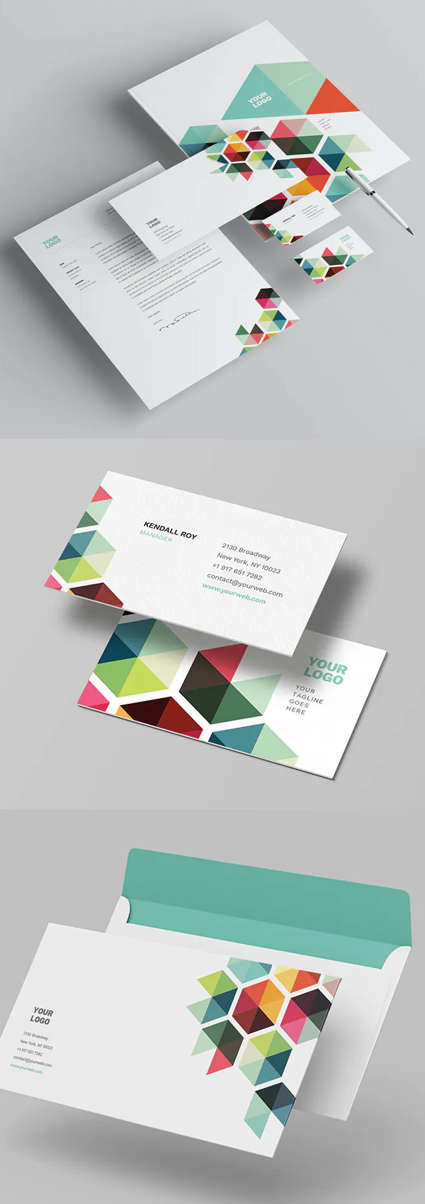 Business Colorful Stationery