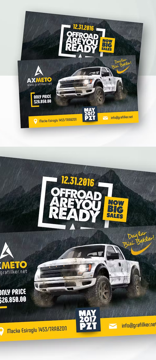 Off-Road Adventure Business Card Template