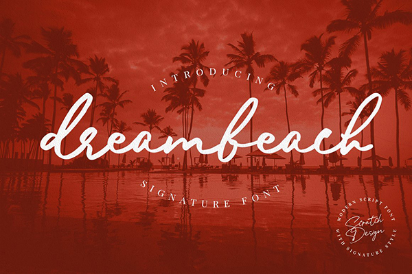 Dreambeach Signature Font