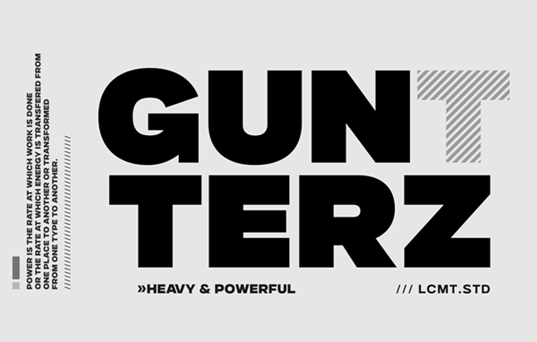 Gunterz (Medium) Free Font