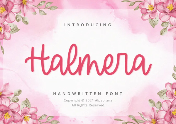 Halmera Handwritten Script Free Font