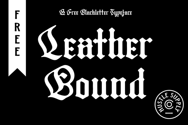 Leather Bound Free Font