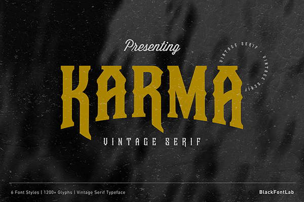 Karma Vintage Font